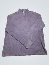Camiseta de Manga Longa com Zíper de 1/4 Polo Ralp..