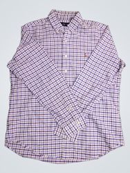 Camisa xadrez com botões Ralph Lauren