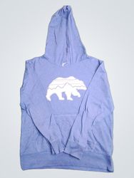 Patagonia Sweat à capuche bleu avec graphique d'ou..
