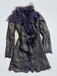 Ittierre Fur-Trimmed Leather Coat
