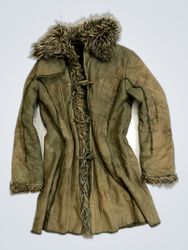 Green Fur-Lined Coat
