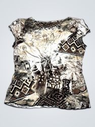 Printed Sleeveless Blouse