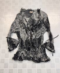 Soon Printed Lace Blouse