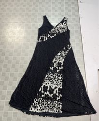 Milly Black Lace Panel Sleeveless Dress