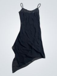 Unbranded Black Sheer Slip Dress