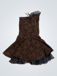 One-Shoulder Patterned Mini Dress