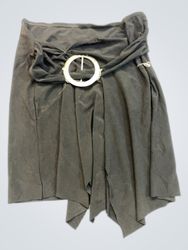 Unbranded Black Wrap Mini Skirt