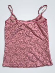 Pink Lace Camisole Top