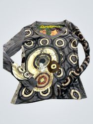 Desigual Graphic Print Long Sleeve Top