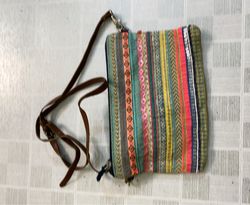 Woven Sling Bag with Tassel