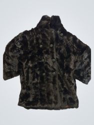 Black Faux Fur Coat
