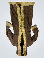 Brown Faux Fur Lined Coat
