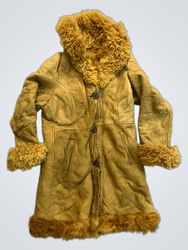 Brown Suede Jacket with Fur Trim
