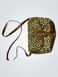 Leopard print crossbody bag