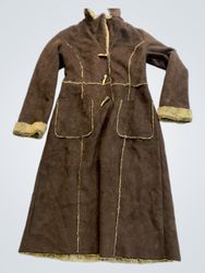 Brown Faux Fur Lined Coat