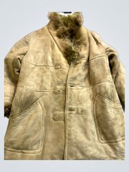 Suede Shearling Lined Coat