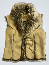 ADSJO Fur Trimmed Vest