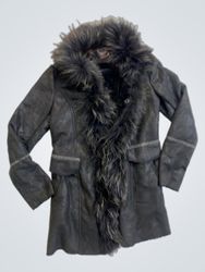 City Gee Leather & Fur Coat