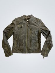 Brown Faux Leather Jacket