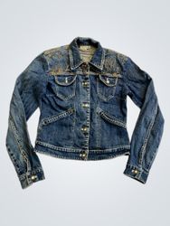 VENTILO Women's Denim Jacket with Embroidery