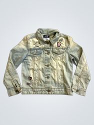 Kiabi Light Wash Denim Jacket with Patches