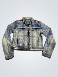 Denim Jacket with Embroidered Details