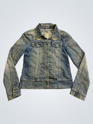 MISS F&2 VOGUE JEANS Veste en jean brodée