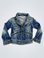 NOLITA De Nuit Denim Jacket with Butterfly Embelli..