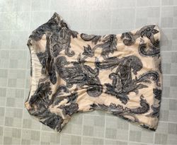 Top in chiffon con stampa paisley
