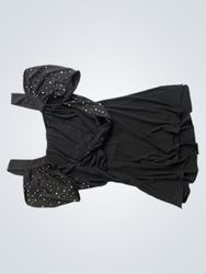 JOACHIM BOSSE STYLE black dress with rhinestones