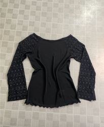 Jessica Black Long Sleeve Top