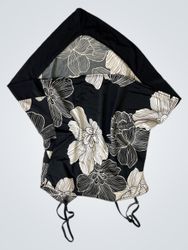 Black and White Floral Halter Top