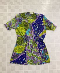 WEILL Damen Top mit Blumenmuster und Mesh