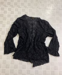 DONNA RICCO New York Black Lace Blouse