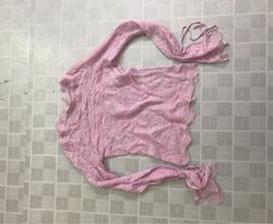 Pink Lace Crop Top