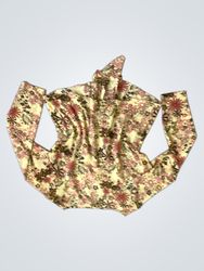 Blanche Porte Women's Floral Print Long Sleeve Top