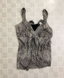 Black and White Patterned Top
