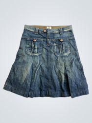 Saia jeans da marca autêntica Xdye From Well's Riv..