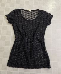 H2O Italia Black Lace Top