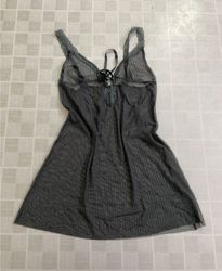 Sheer Lace Trim Nightgown