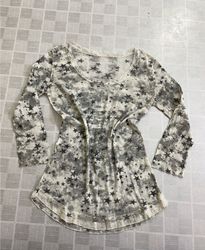 Long Sleeve Star Print Top