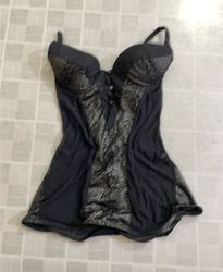 Sexkiss Black Lace Trimmed Chemise