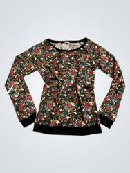 Yamanay Floral Print Long Sleeve Top