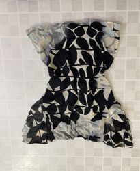 Sheer abstract print top