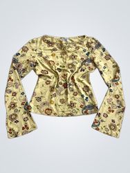 WAMWAKI Floral Print Long Sleeve Top