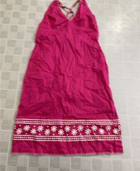 Vestito Pink di Women'secret con ricamo bianco
