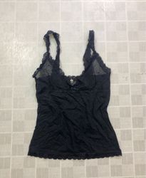 Black lace trim camisole
