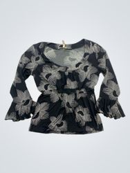 Blouse à motifs noir et blanc Susan Lawrence