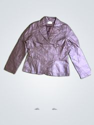 Chadwicks Faux Leather Blazer