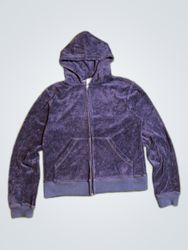 Juicy Couture Velour Zip-Up Hoodie